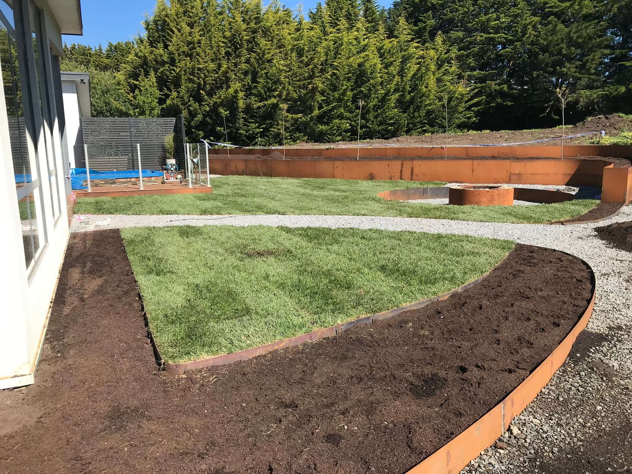 Corten Fire-Pit Garden